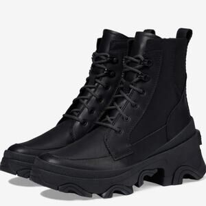 Sorel Brex Lace Up Black Waterproof Boots